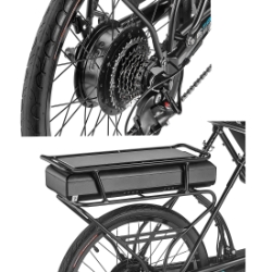 Sun Seeker E-Eco Tad Electric Assist Tadpole Recumbent Trike battery