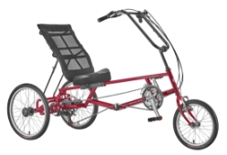 Sun Seeker EZ-Tri Classic SX Delta Style Recumbent Trike Red Side