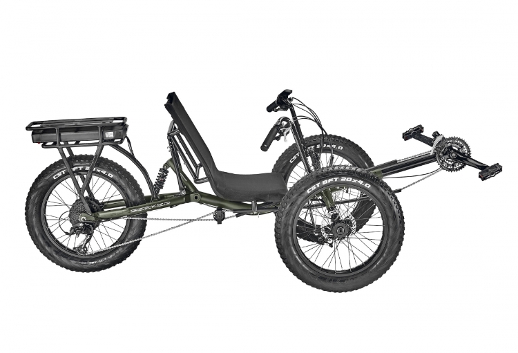 Sun Seeker E-Fat Tad Electric Assist tadpole Recumbent Trike