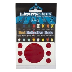 REFLECTOR LIGHTWEIGHTS SAFETY DOTS 7p RED 