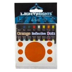 REFLECTOR LIGHTWEIGHTS SAFETY DOTS 7pc ORG 