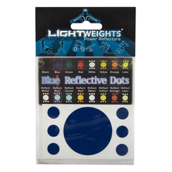 REFLECTOR LIGHTWEIGHTS SAFETY DOTS 7pc BLU 