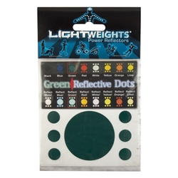 REFLECTOR LIGHTWEIGHTS SAFETY DOTS 7pc GRN 