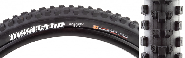 TIRE MAX DISSECTOR 27.5x2.6 BK FOLD/60 3CT/EXO/TR/WT 