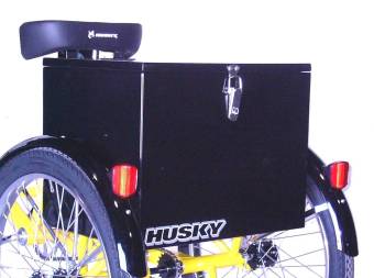 Husky Cabinet Husky Bicycles, rear, steel, heavy duty, locking, cabinet, Industrial Tricycles, Worksman, Trailmate